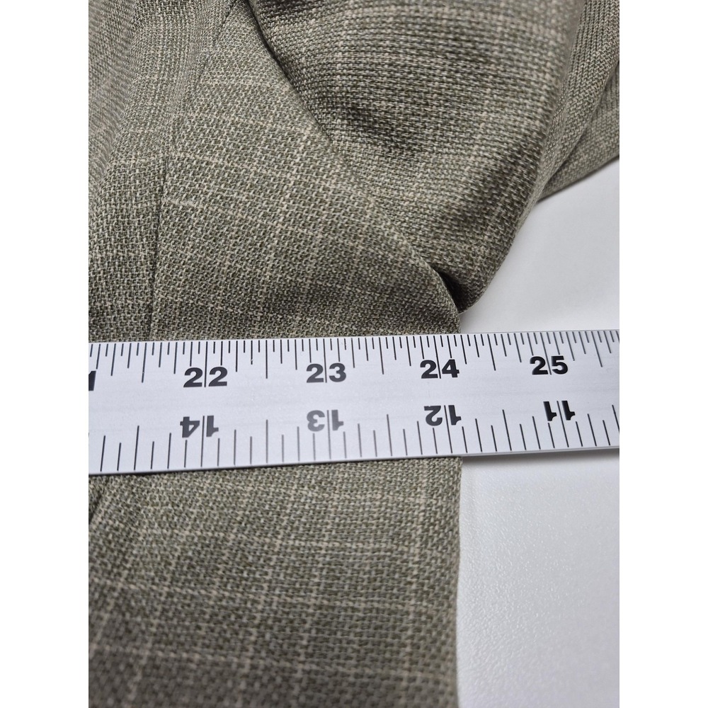 Carlo Mandrone Blazer Mens 46R Beige Wool Check 3 Button Sport Coat NWT - Picture 7 of 11